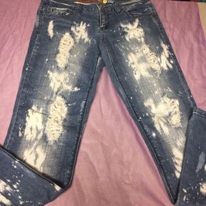 Y2K Mudd distressed jeans